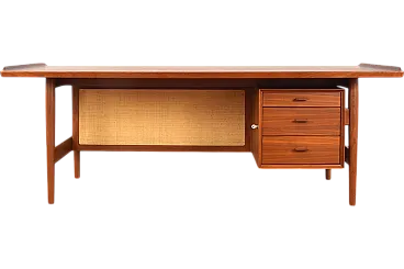 Mid-Century Teak Desk by Arne Vodder for Sibast, 1960s