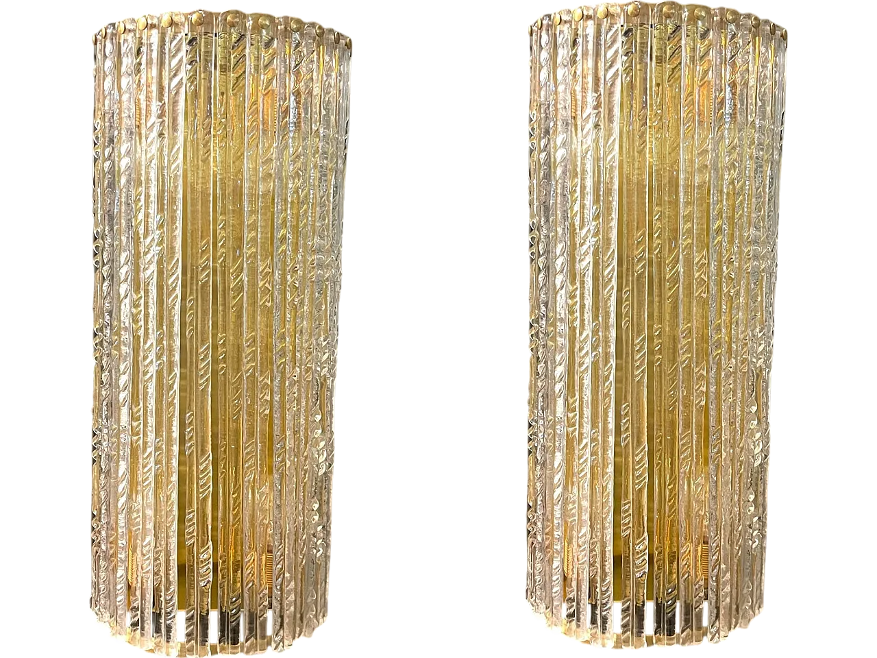 Pair of  Murano glass sconces, 1980s 11