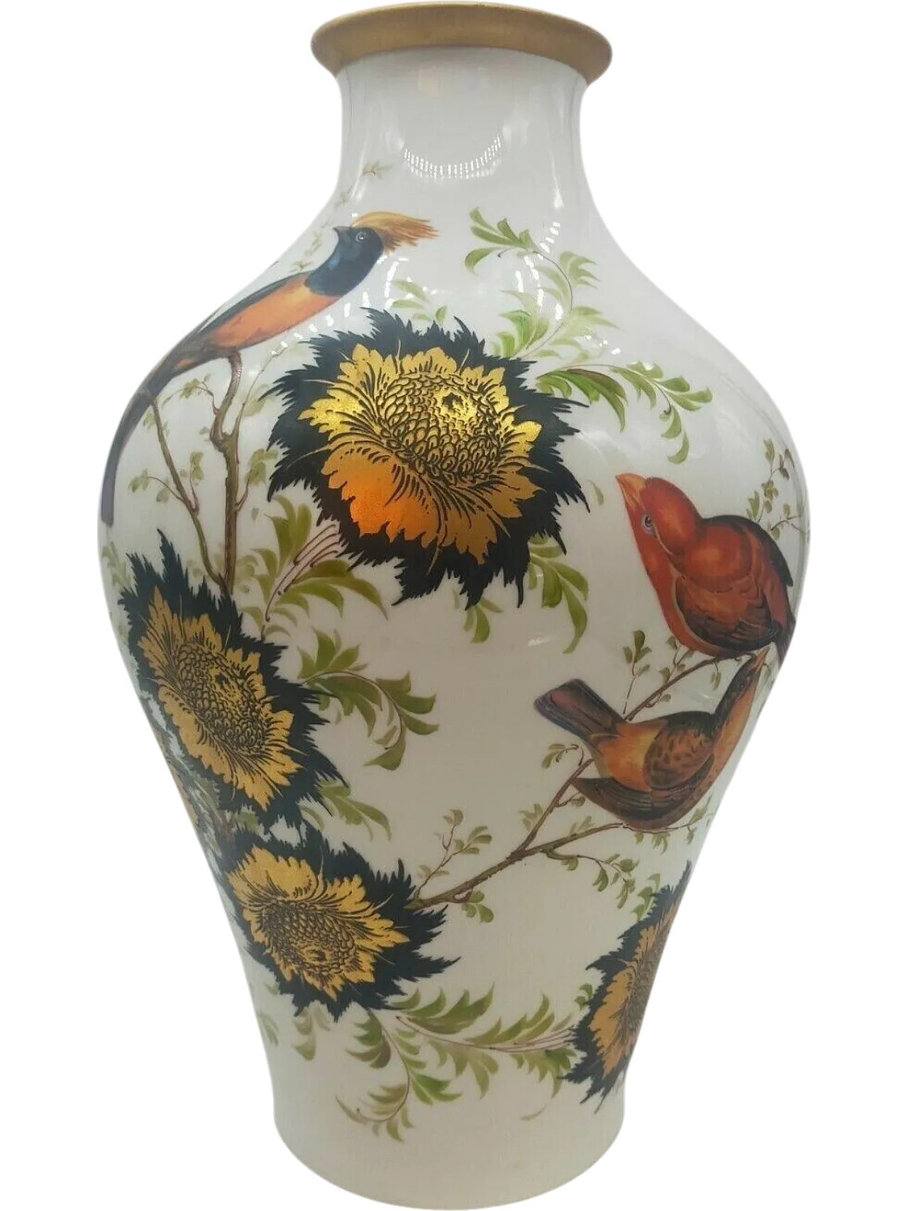 Decorated ceramic vase by Peccioli, 1950s 12