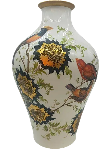 Decorated ceramic vase by Peccioli, 1950s