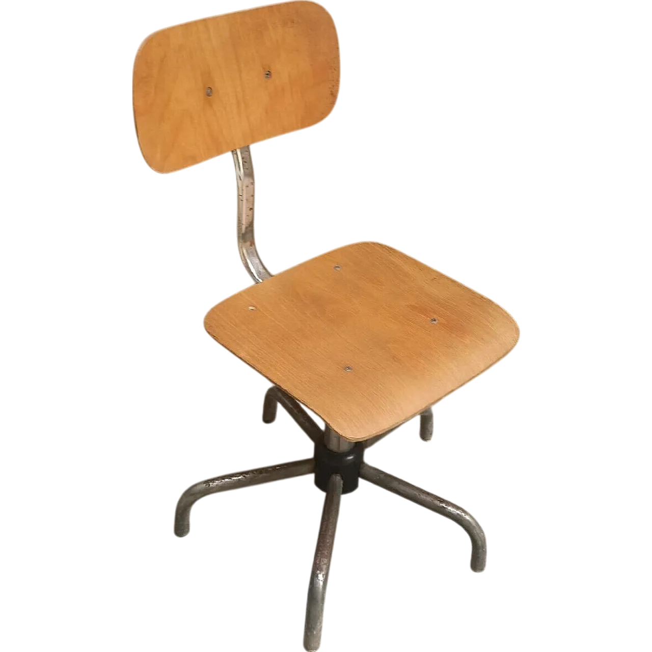 Adjustable industrial stool, 1970s 12