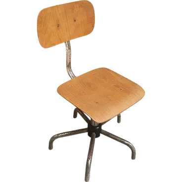 Adjustable industrial stool, 1970s