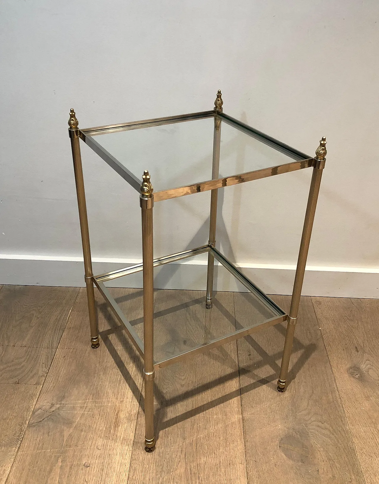 Pair of silver-plated coffee tables, 1940s 6