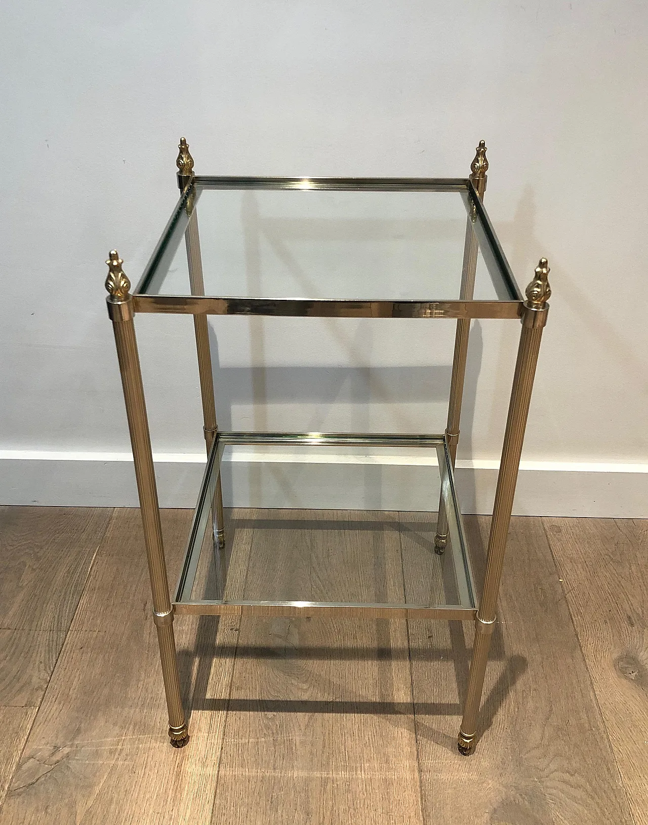 Pair of silver-plated coffee tables, 1940s 7