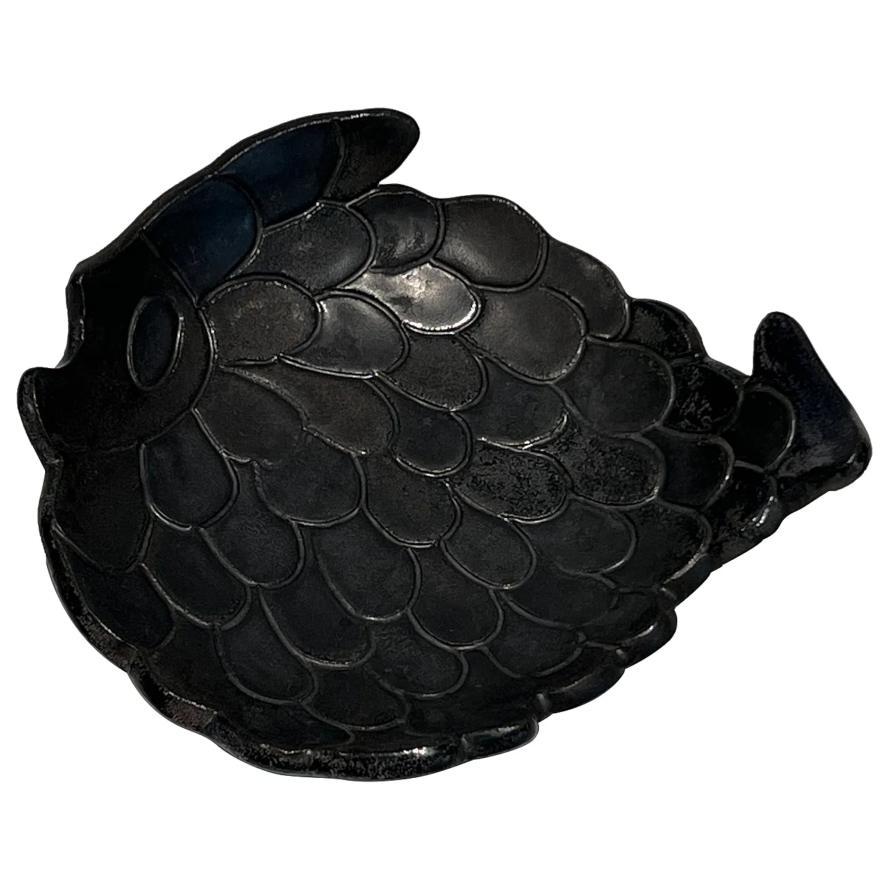 Ceramic vide-poche representing a fish, 1970s 1