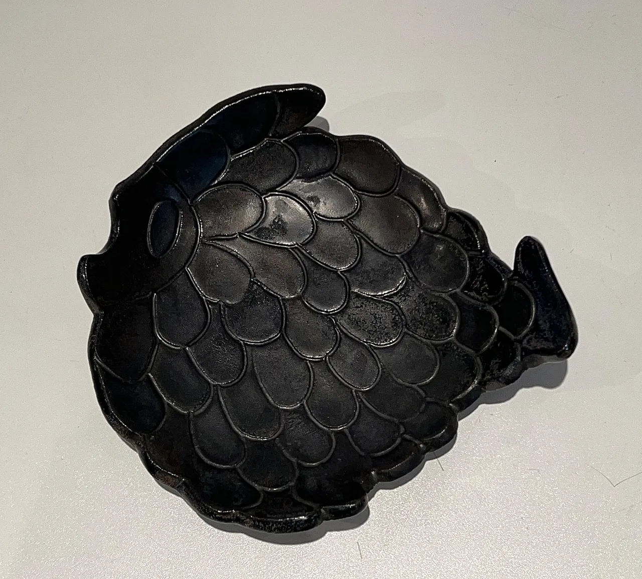 Ceramic vide-poche representing a fish, 1970s 7