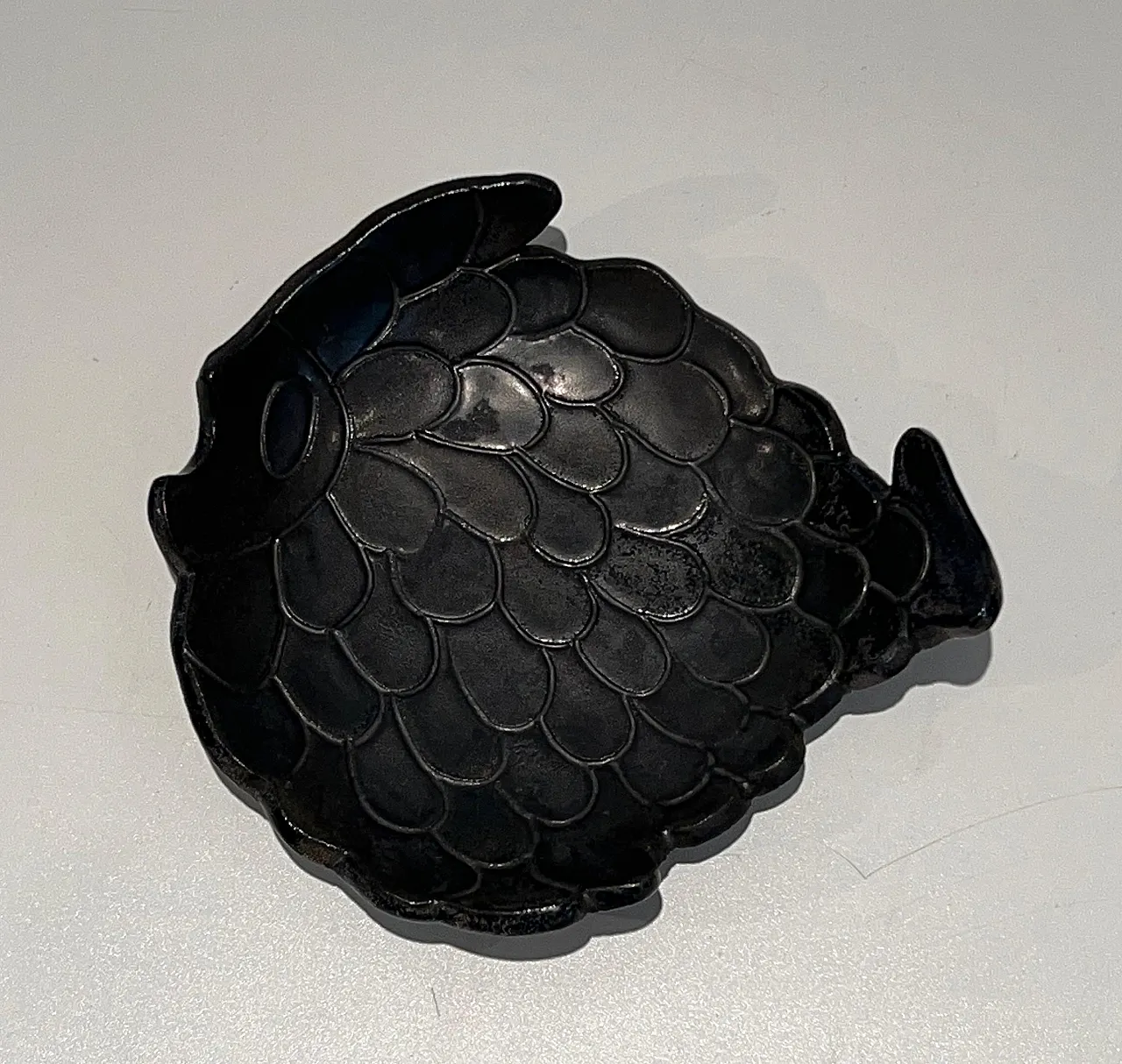 Ceramic vide-poche representing a fish, 1970s 8