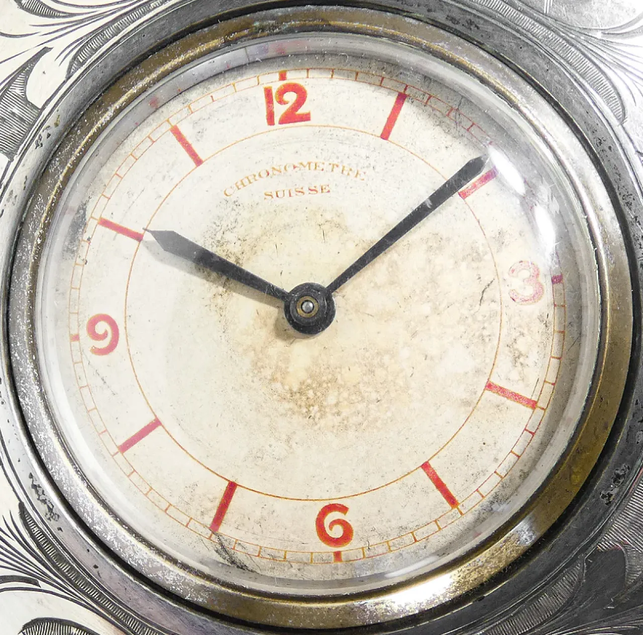 Chronometre Suisse table clock, 1920s 4