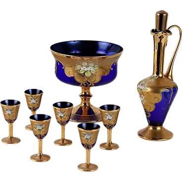 Murano glass table service, 1990s