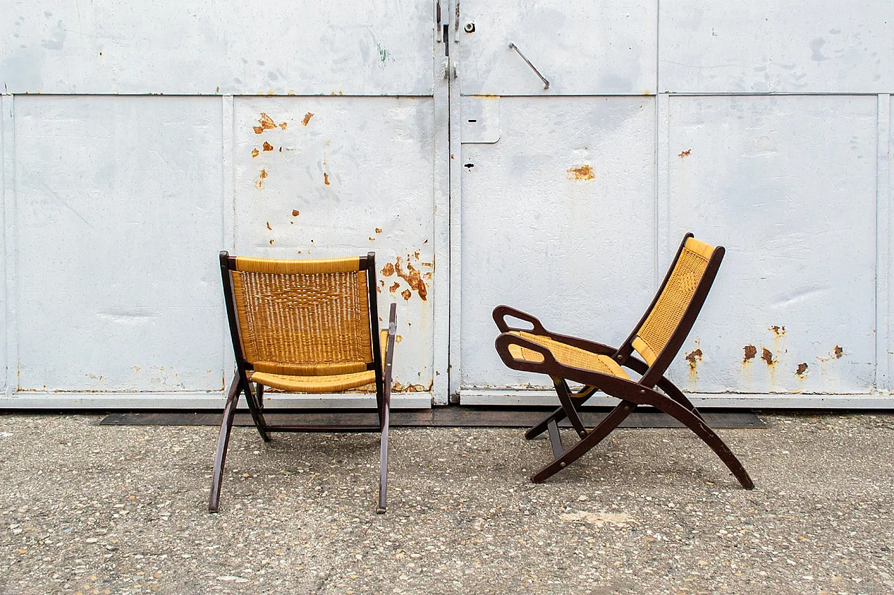 Pair of Ninfea armchairs by Gio Ponti for Reguitti, 1950s 3