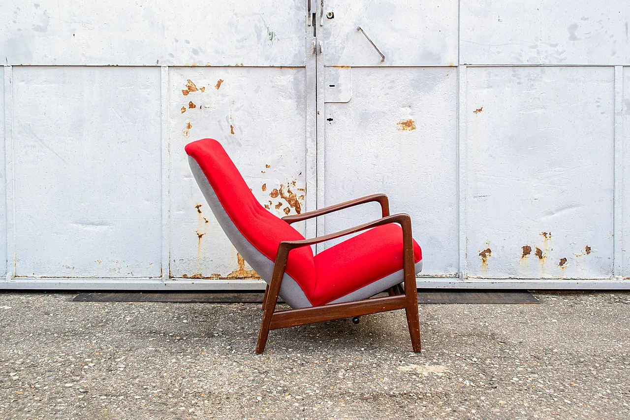 Poltrona reclinabile di Gio Ponti per Cassina, anni '60 3