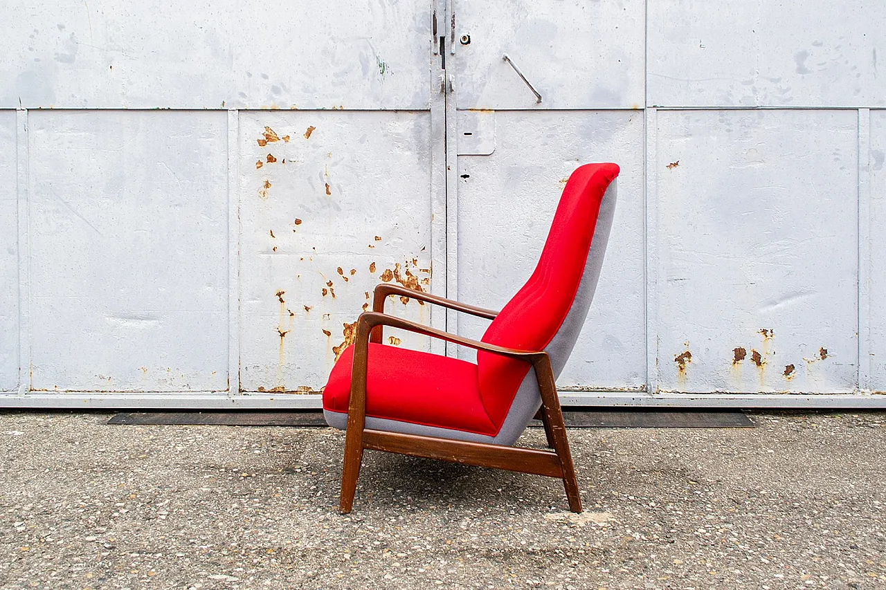 Poltrona reclinabile di Gio Ponti per Cassina, anni '60 4