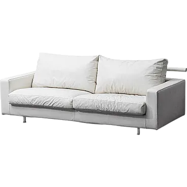 3-seater flexform leather sofa, Patrick model, 2000s