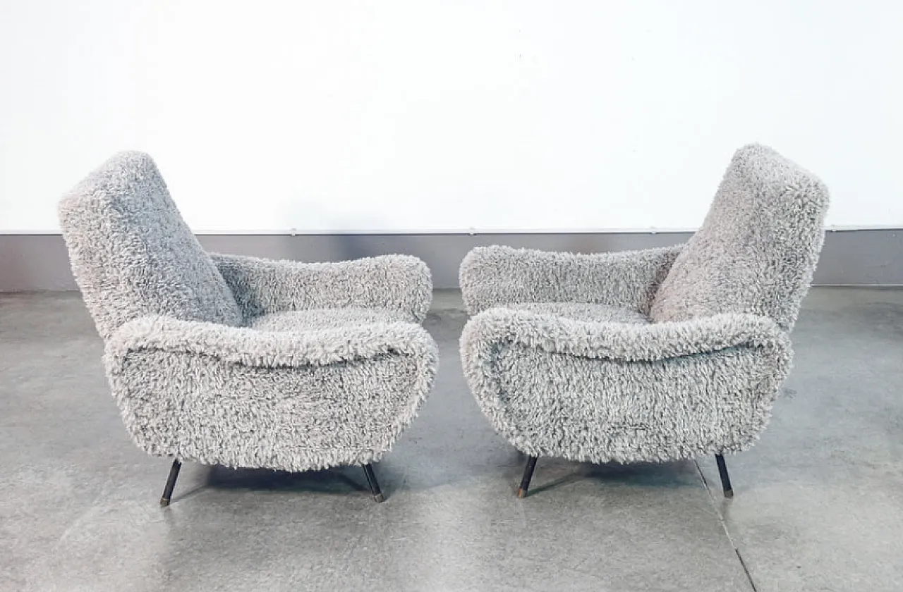 Pair of Lady armchairs by Zanuso, 1950s 5