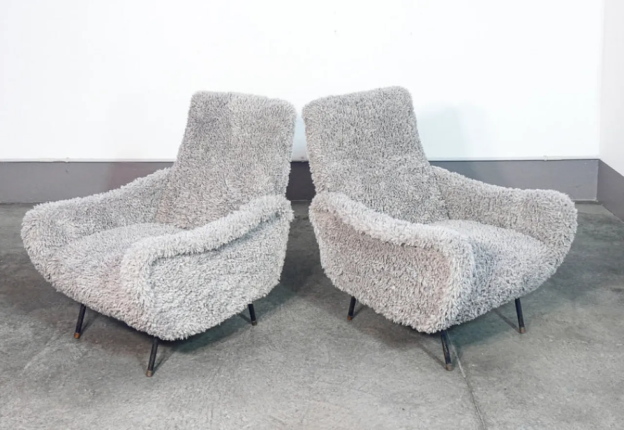 Pair of Lady armchairs by Zanuso, 1950s 6