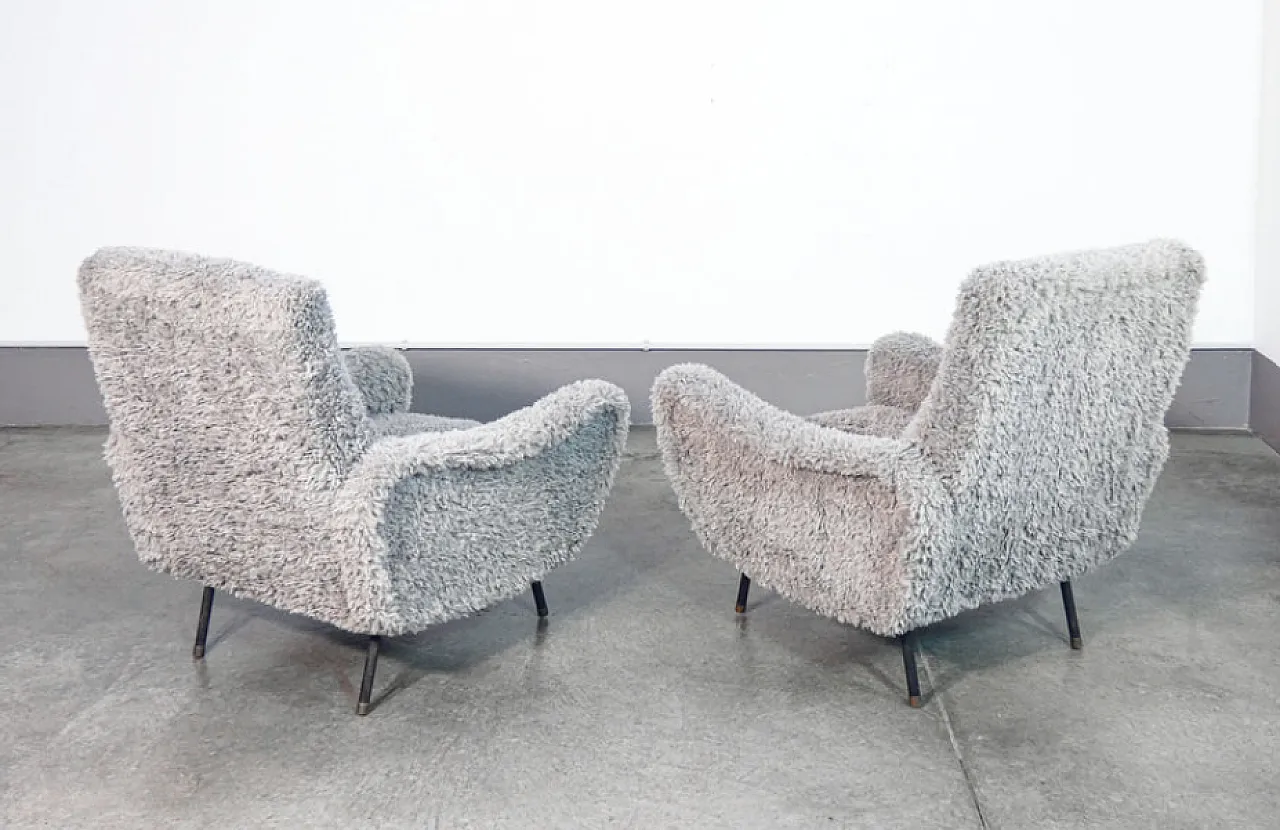 Pair of Lady armchairs by Zanuso, 1950s 7