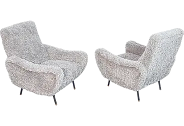 Pair of Lady armchairs by Zanuso, 1950s