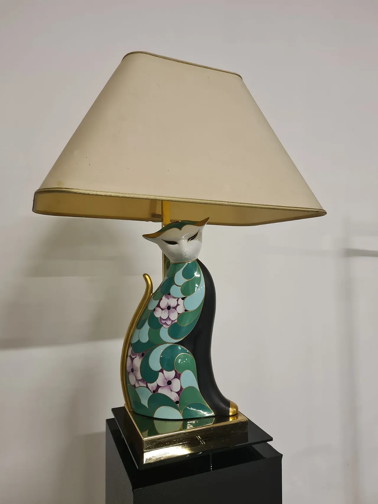 Cat lamp Le Porcellane artistic manufacture 14