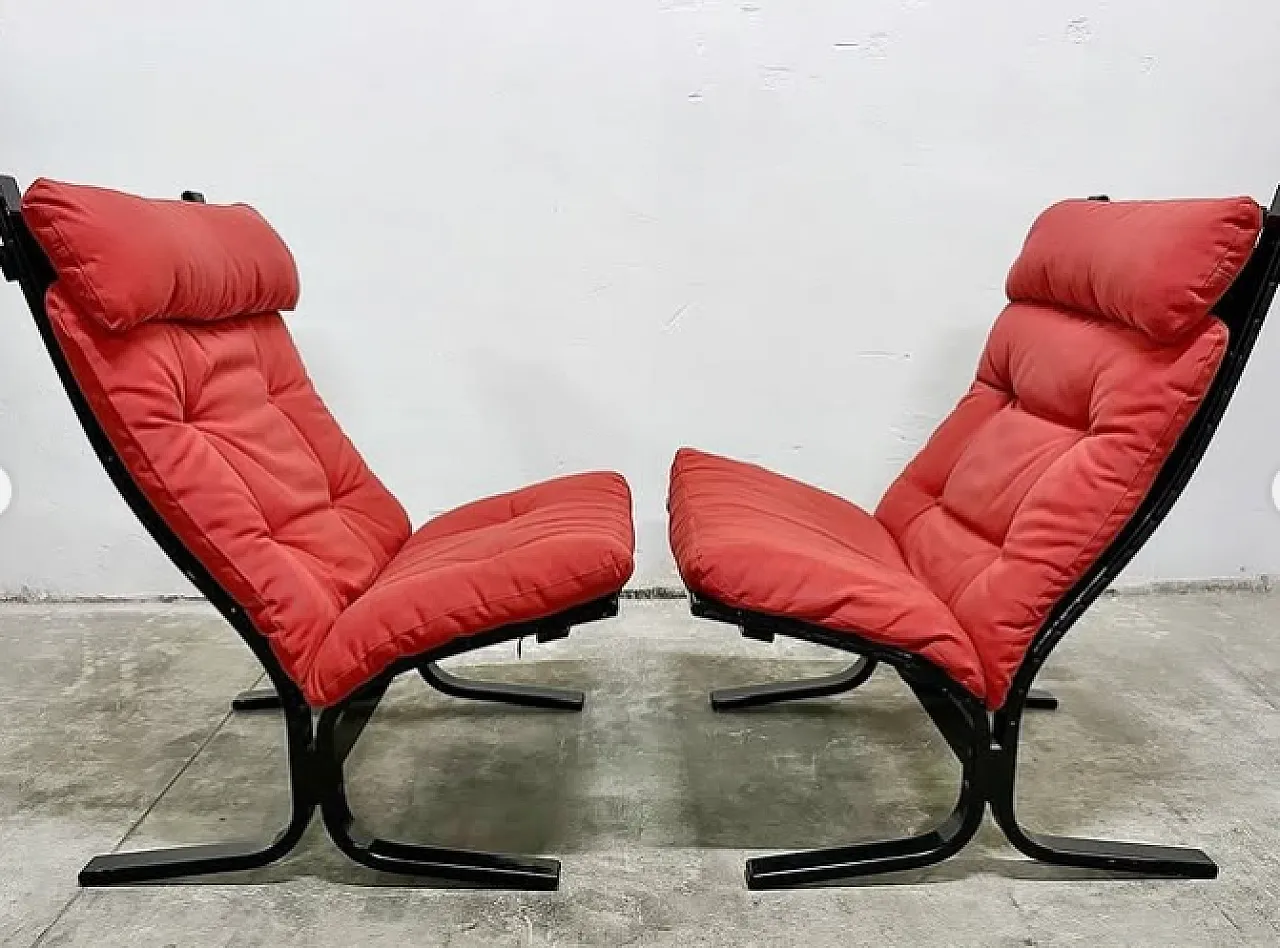 Pair of Siesta armchairs by Ingmar Relling for Westnofa, 1960s 2