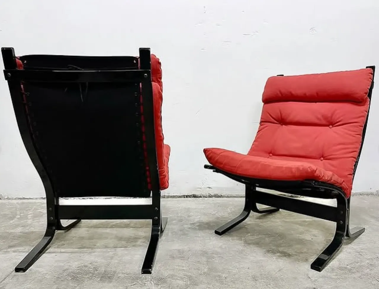 Pair of Siesta armchairs by Ingmar Relling for Westnofa, 1960s 4