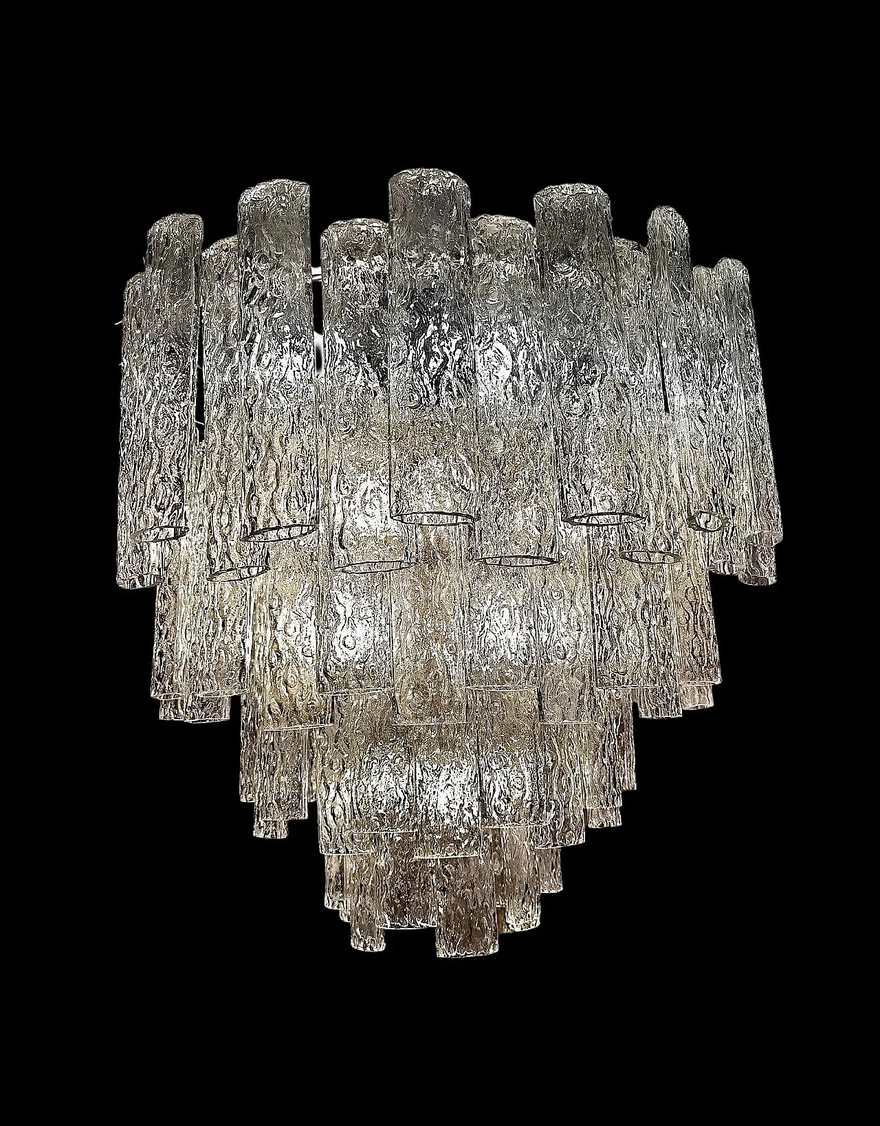 Murano Blown Glass Chandelier, 1970s 1