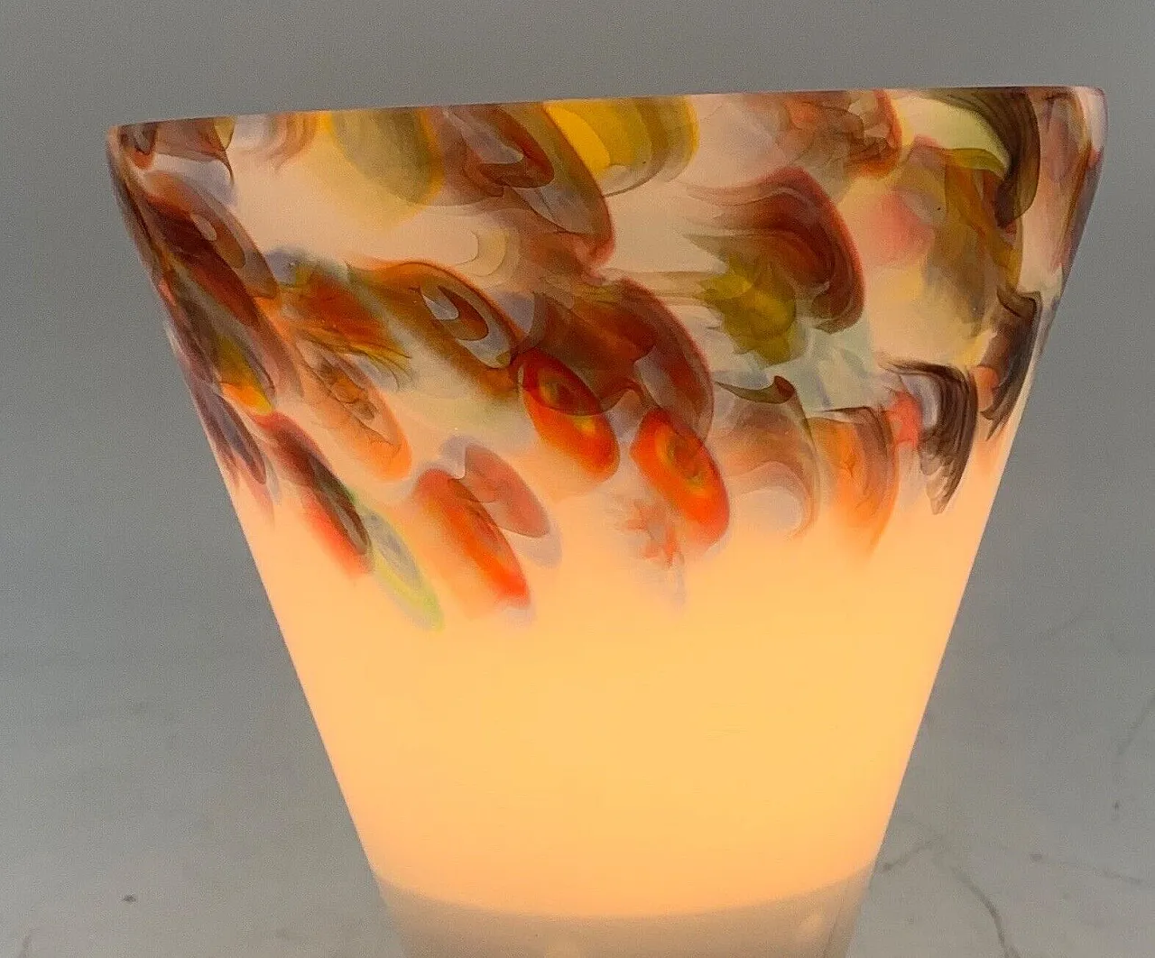 Sylcom Murano glass ceiling lamp with murrine, 1980s 4