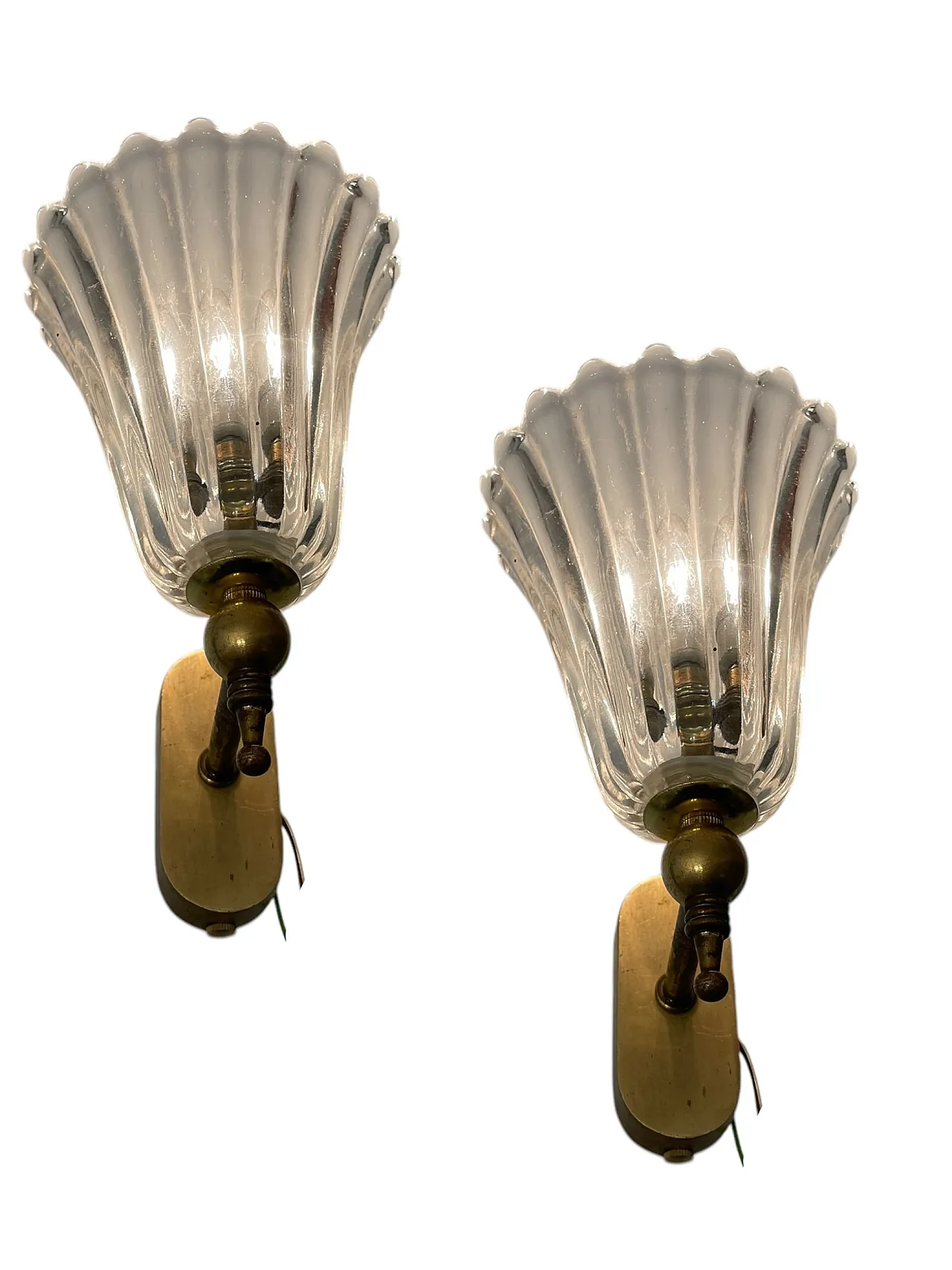 Murano Glass Sconces, 1950s, Set of 2 1