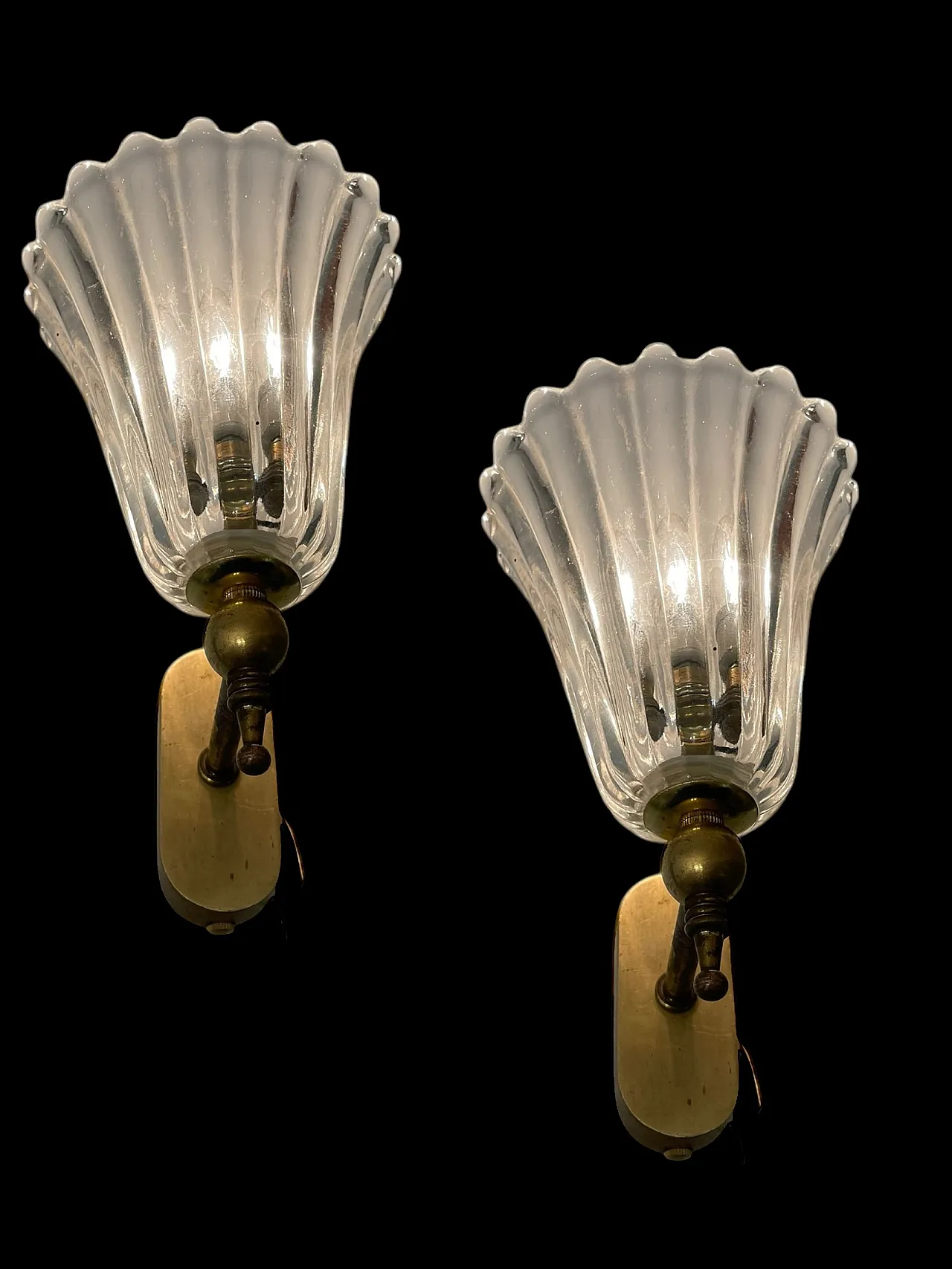 Murano Glass Sconces, 1950s, Set of 2 2