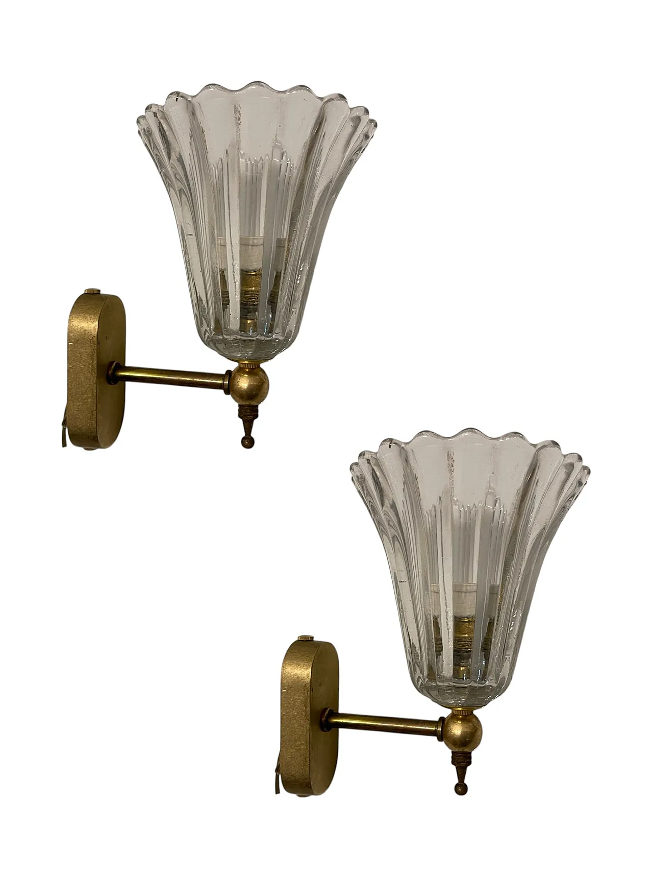 Murano Glass Sconces, 1950s, Set of 2 3