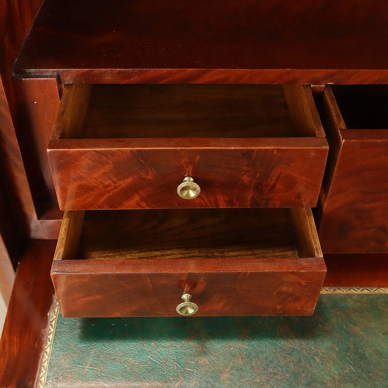 Charles X Secretaire in mahogany with 4 drawers, 19th century 10