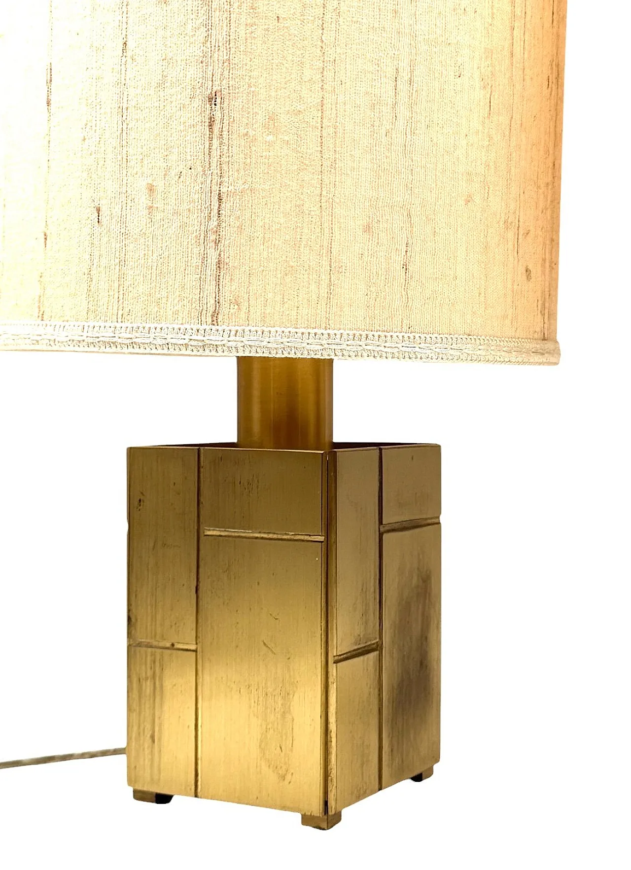 Pair of Louis table lamps in brass by L.Frigerio, 1970s 5