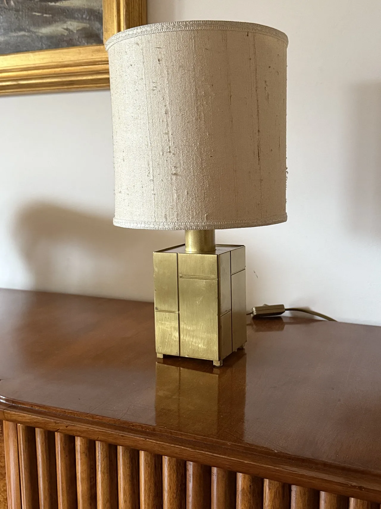 Pair of Louis table lamps in brass by L.Frigerio, 1970s 10