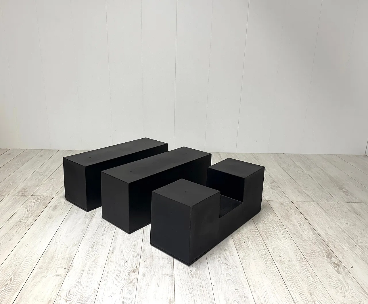 3 Scacchi side tables by Mario Bellini for C&B, 1970s 5