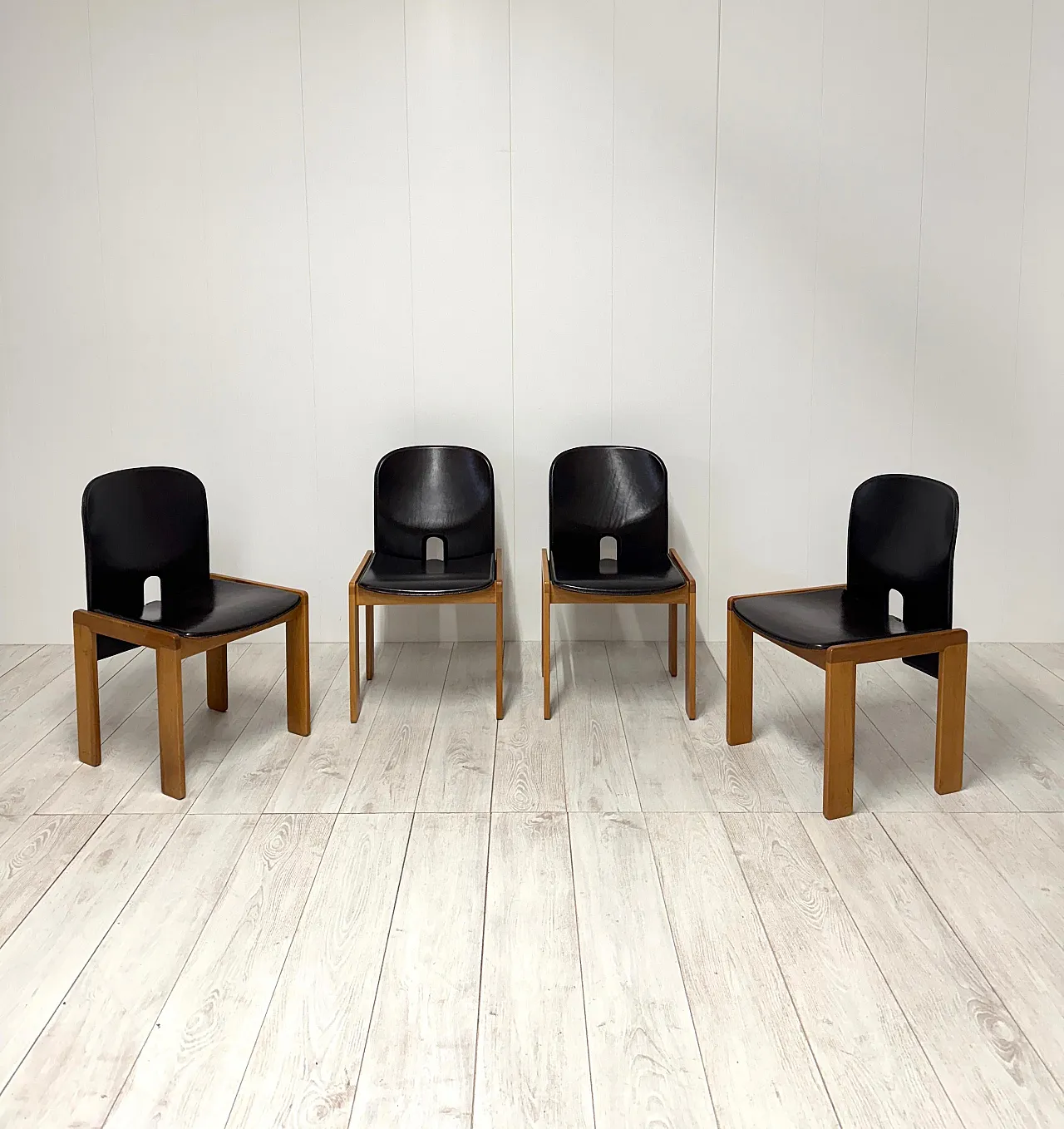 4 Chairs mod. 121 by Afra & Tobia Scarpa for Cassina, 1960s 2