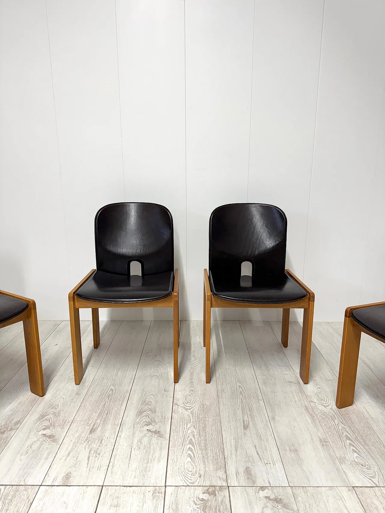 4 Chairs mod. 121 by Afra & Tobia Scarpa for Cassina, 1960s 5