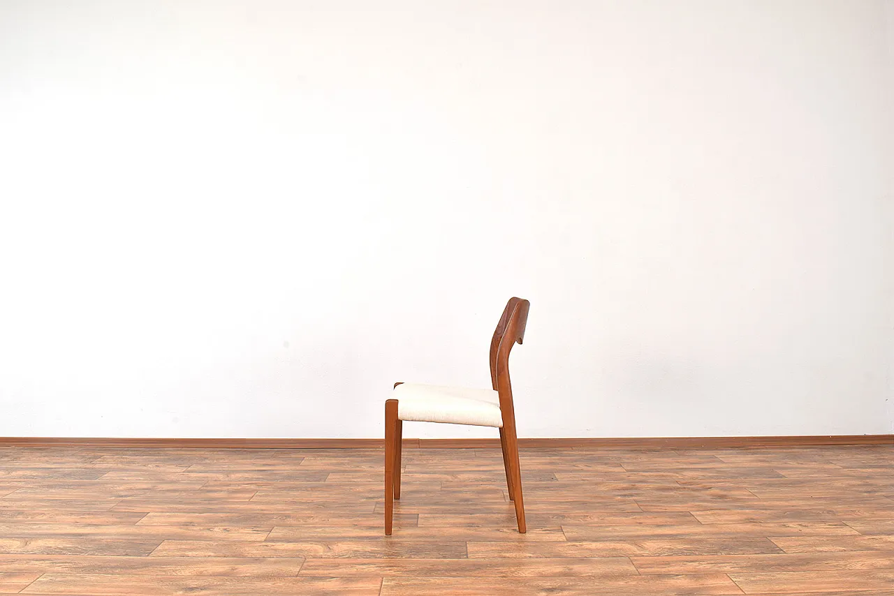 4 model 71 chairs in teak by Niels Otto Møller for J.L. Møllers, 60s 6