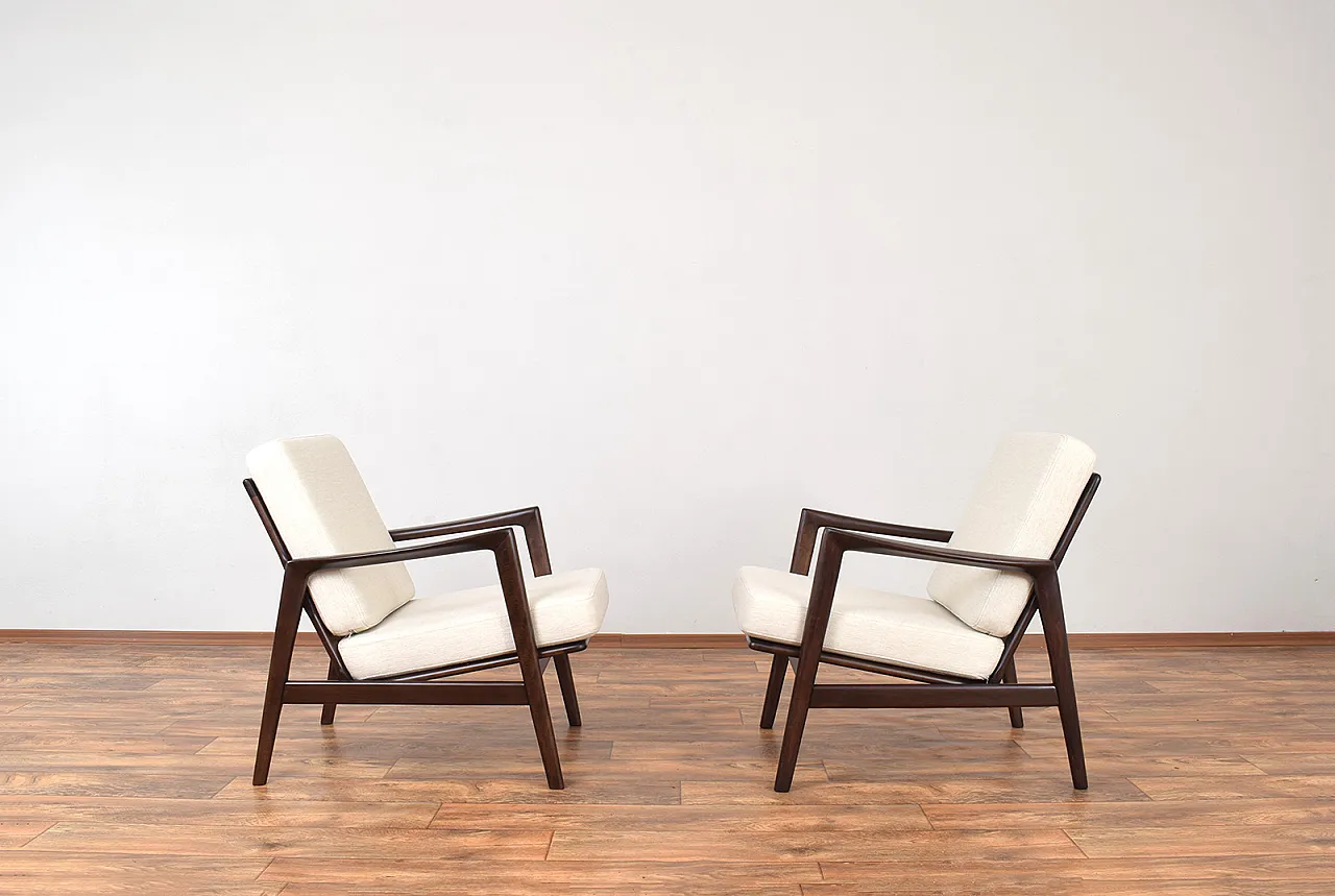 Pair of Mid-Century Stefan lounge chairs, 60s 2