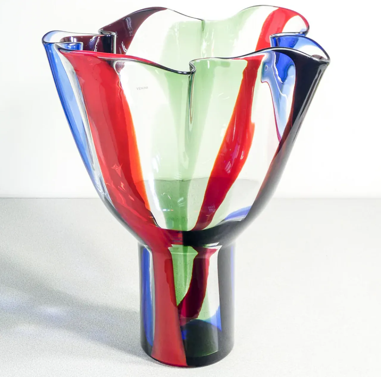 Kukinto vase in blown glass by Timo Sapraneva for Venini, 2000s 1