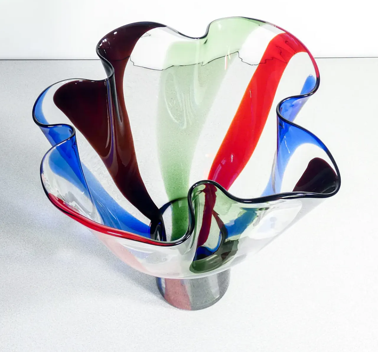 Kukinto vase in blown glass by Timo Sapraneva for Venini, 2000s 2