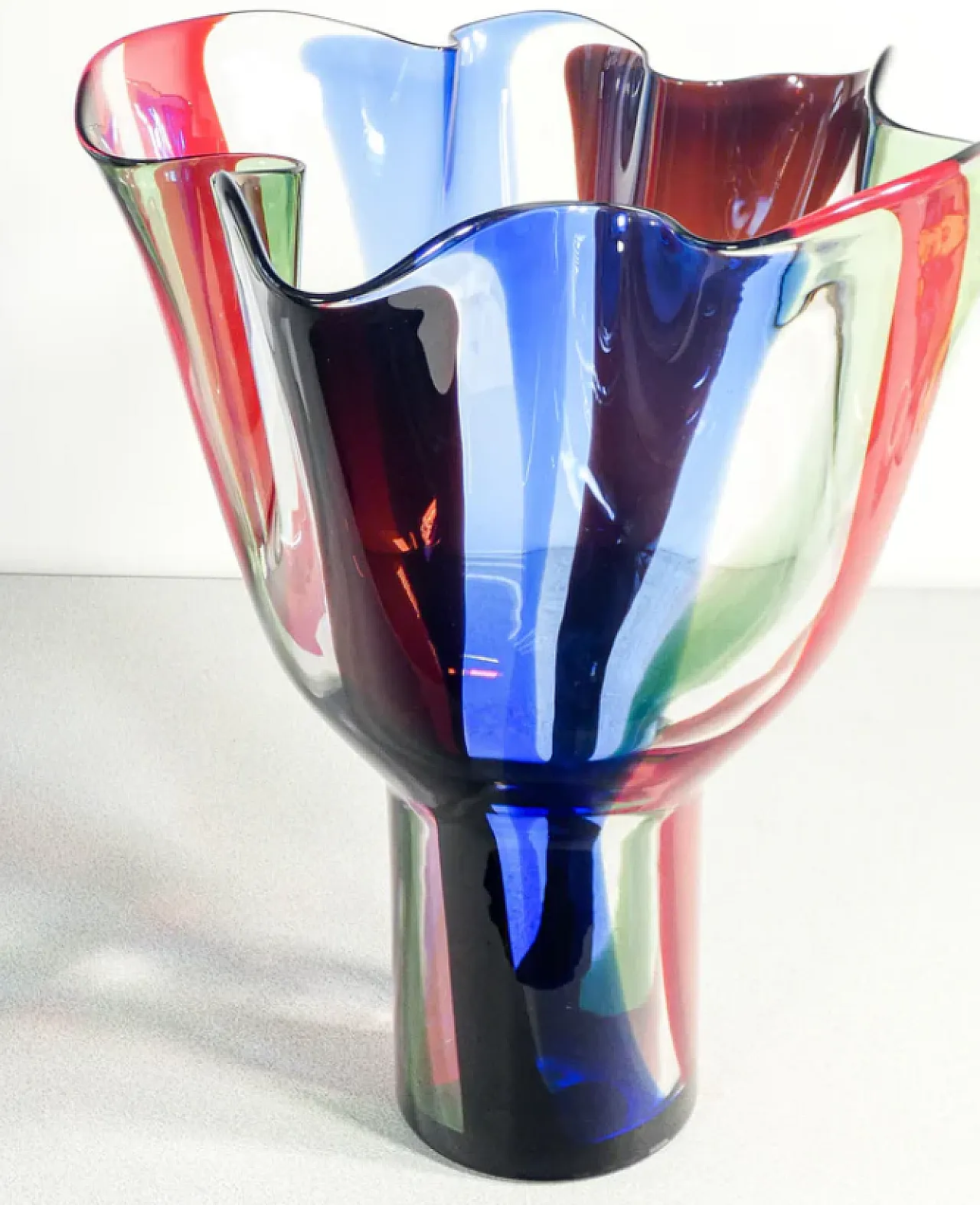 Kukinto vase in blown glass by Timo Sapraneva for Venini, 2000s 3