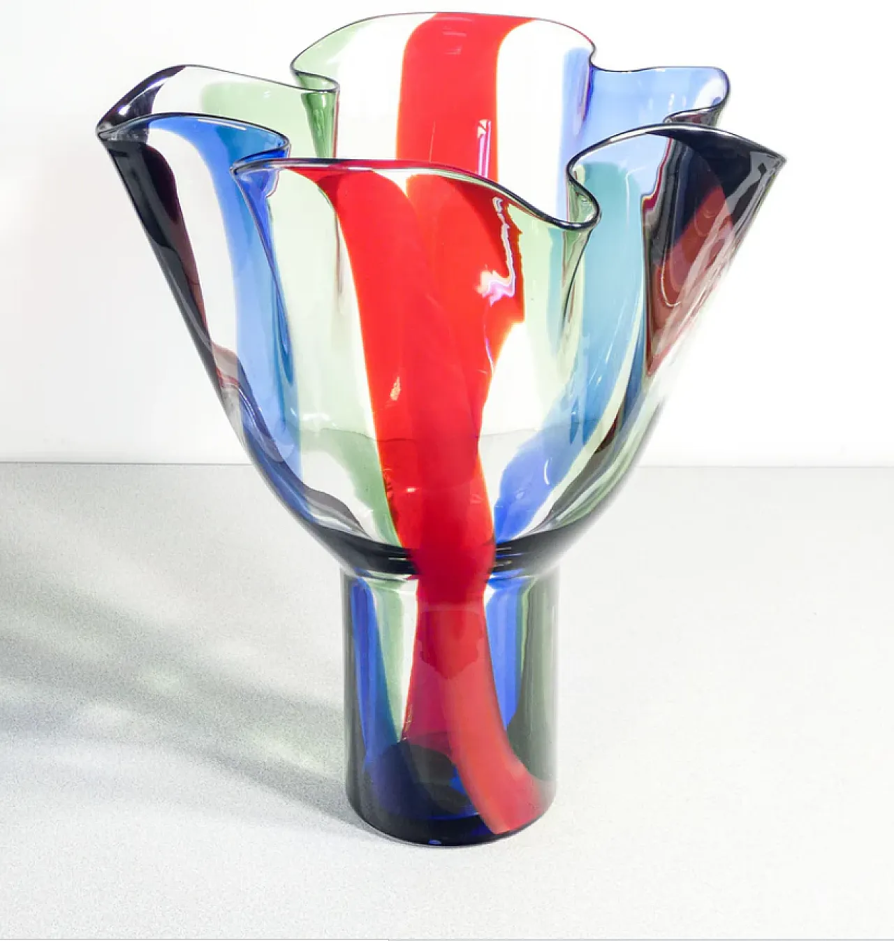 Kukinto vase in blown glass by Timo Sapraneva for Venini, 2000s 4