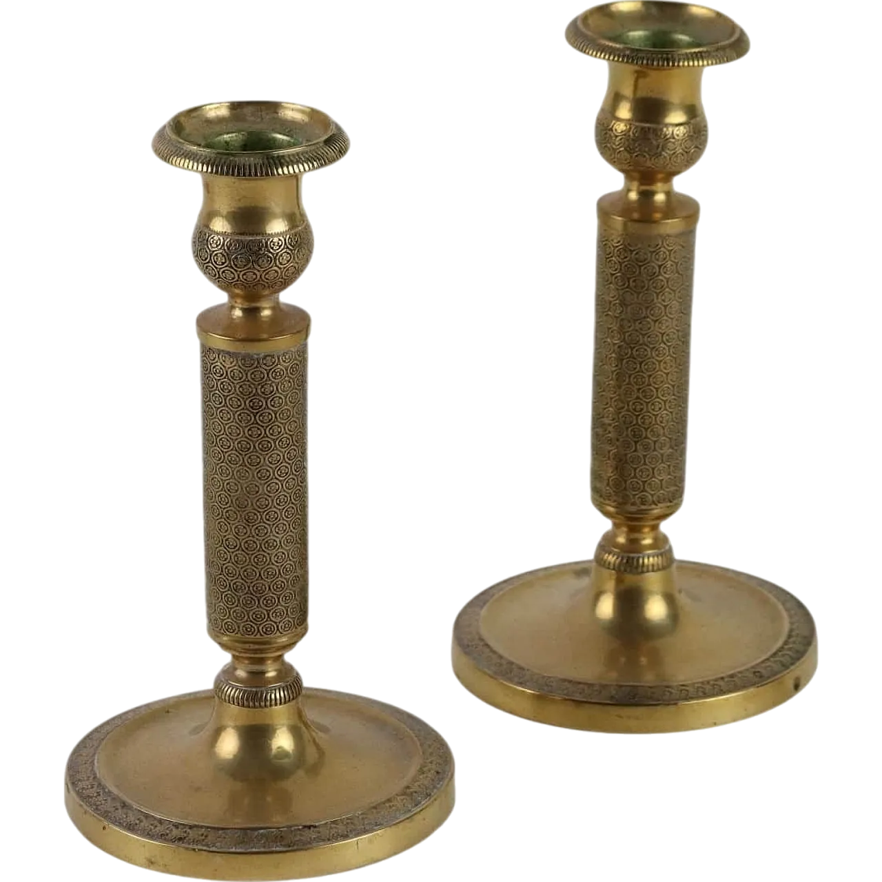 Pair of candle holders bronze, 19th century 9