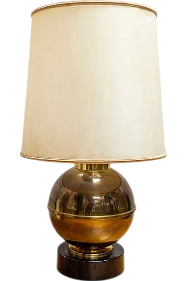 Lampada in ottone e smalto, anni '40