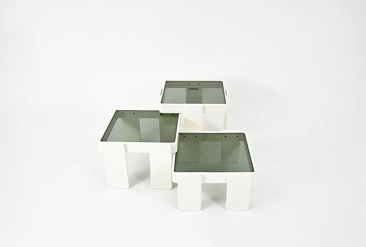 Nesting Tables by Gianfranco Frattini for Cassina, 1960s, Set of 3 1