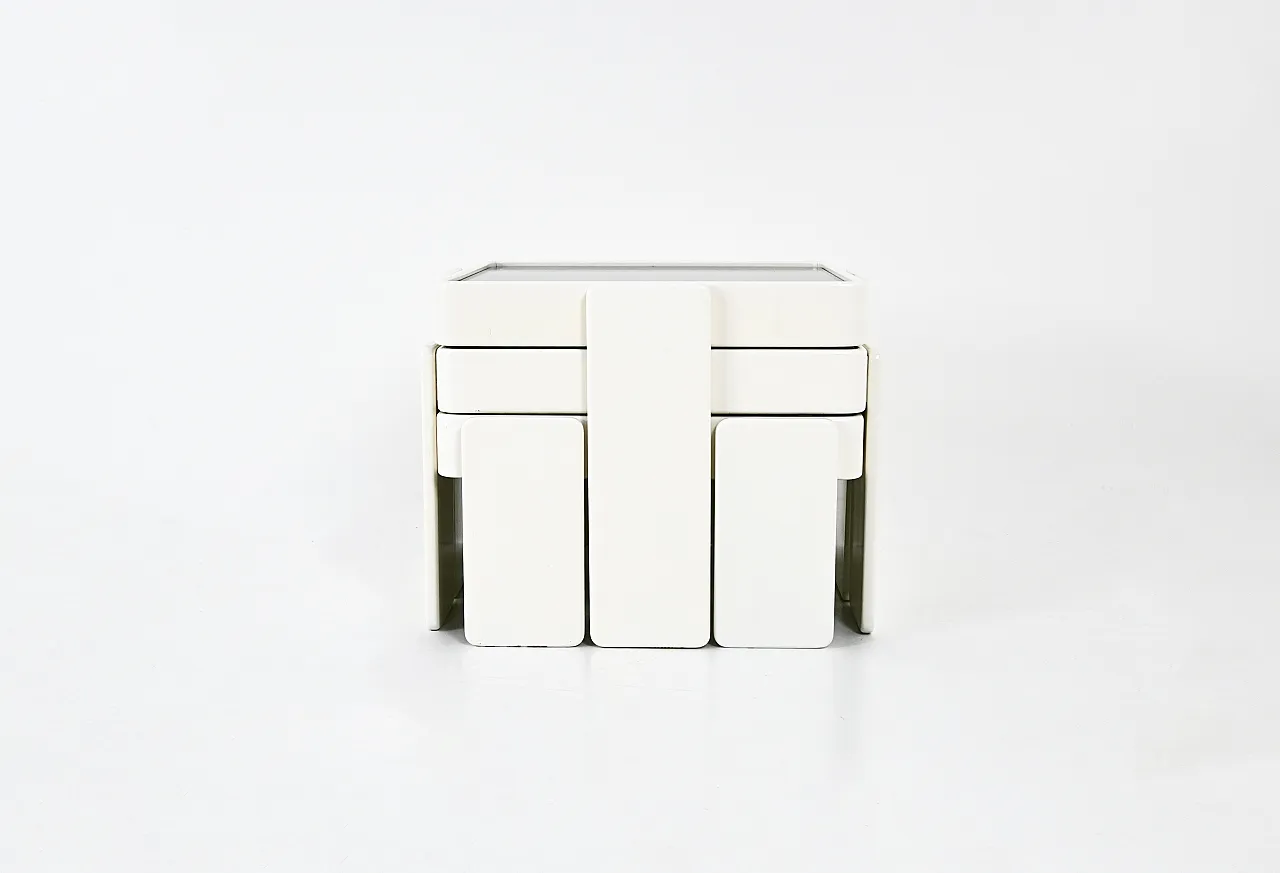 Nesting Tables by Gianfranco Frattini for Cassina, 1960s, Set of 3 3