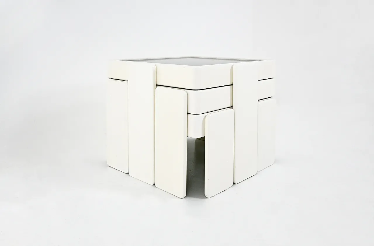 Nesting Tables by Gianfranco Frattini for Cassina, 1960s, Set of 3 5