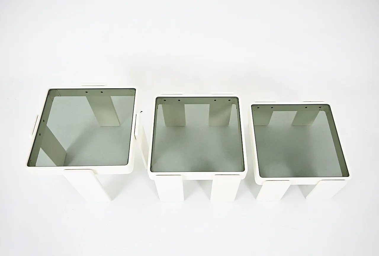 Nesting Tables by Gianfranco Frattini for Cassina, 1960s, Set of 3 7