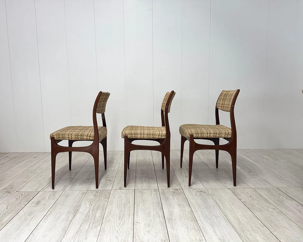 6 Wooden chairs, 1960s 11