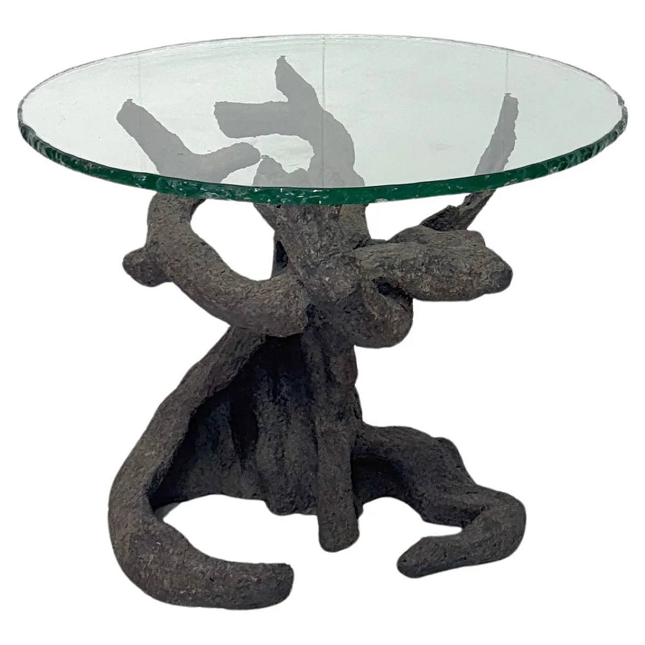 Bronze table in the shape of a tree, 1970s 1