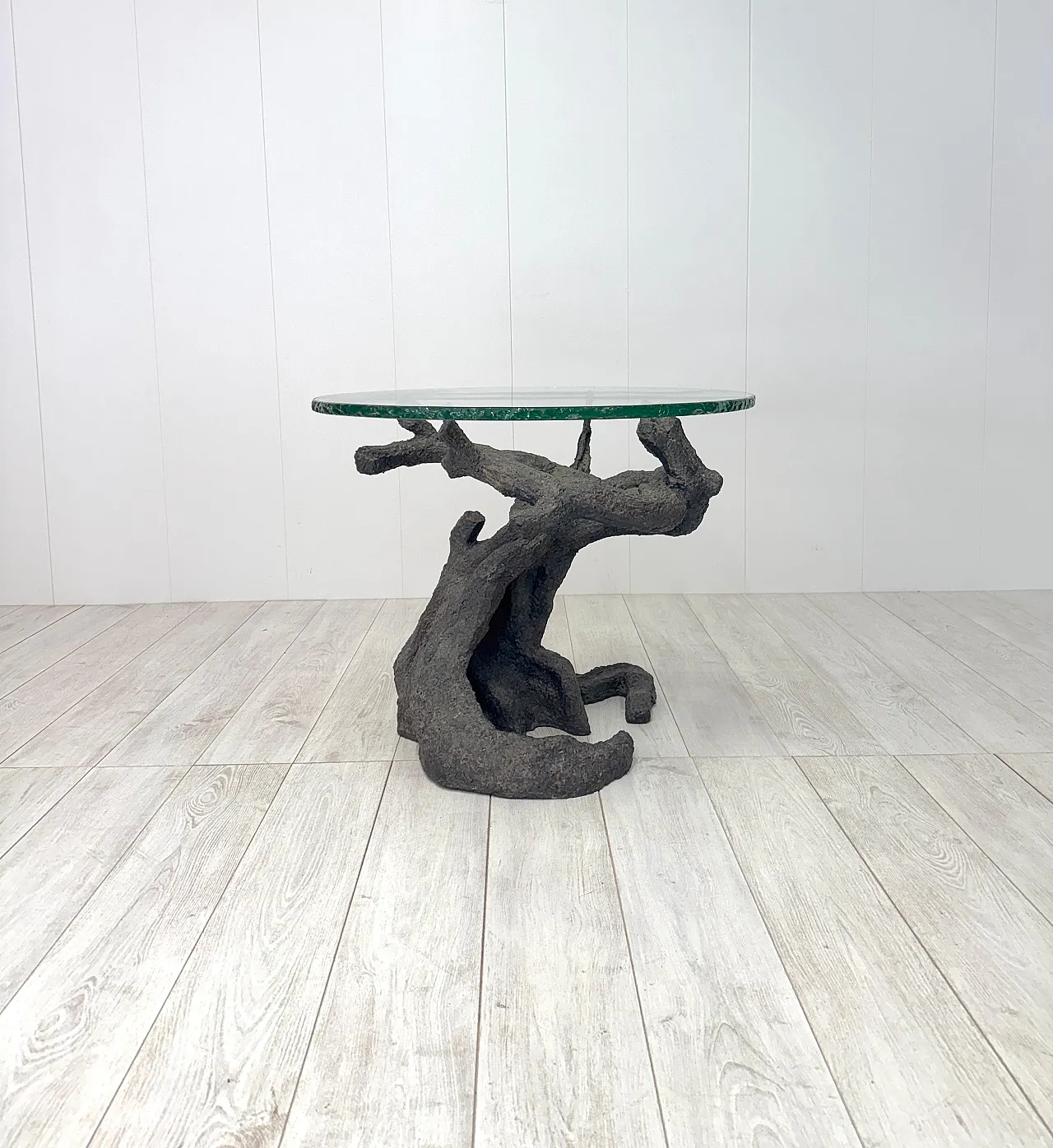 Bronze table in the shape of a tree, 1970s 3